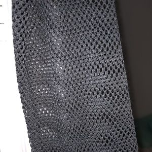 Skin Tight Black Netted Dress.